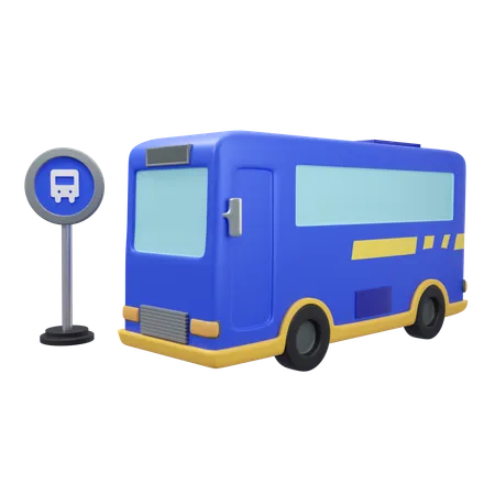 Autobús  3D Icon