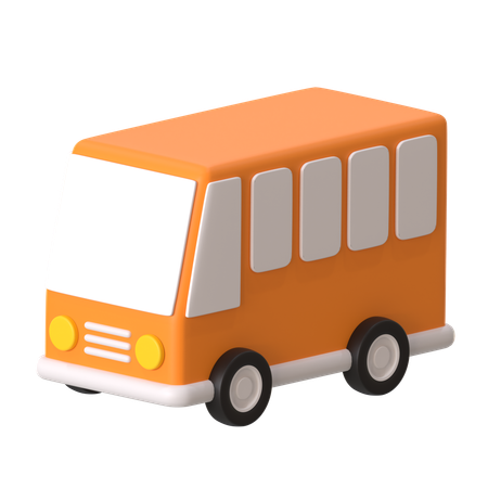 Autobús  3D Icon