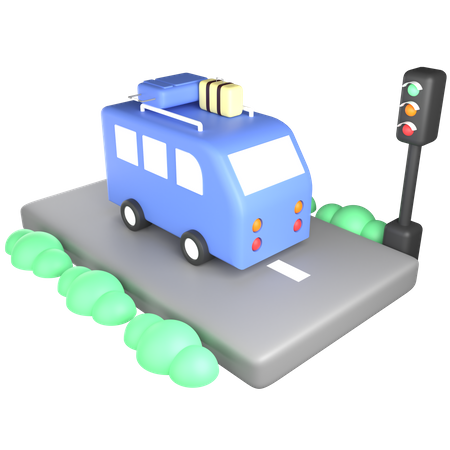 Autobús  3D Icon