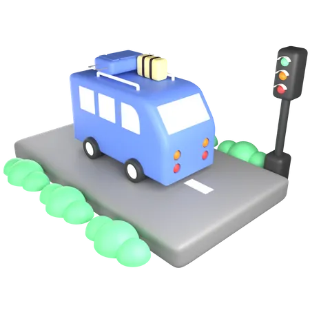 Autobús  3D Icon