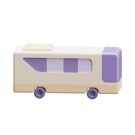 Bus a casa  3D Icon