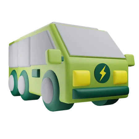 Autobús eléctrico  3D Icon