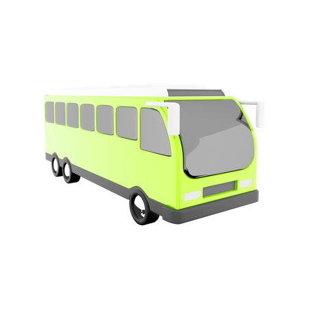 Autobús eléctrico  3D Icon
