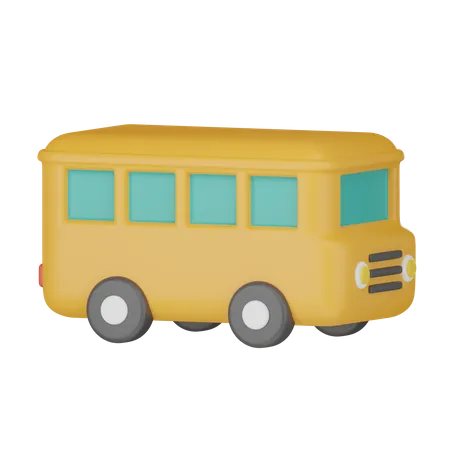 Autobús escolar  3D Icon