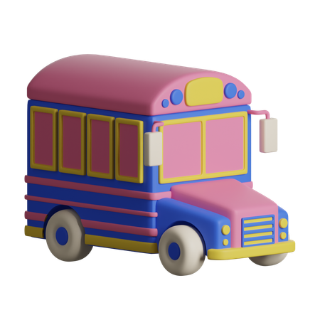 Autobús escolar  3D Icon