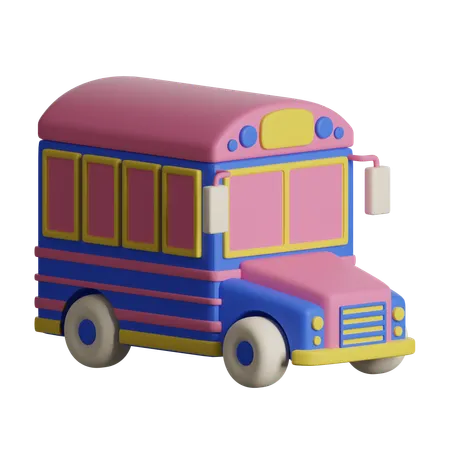 Autobús escolar  3D Icon