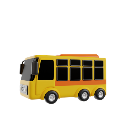 Autobús escolar  3D Icon