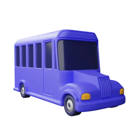 Autobús escolar  3D Icon