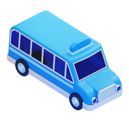 Autobús escolar  3D Icon