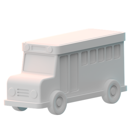 Autobús escolar  3D Icon