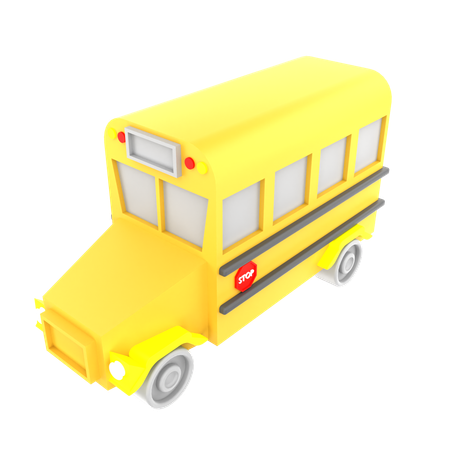 Autobús escolar  3D Icon