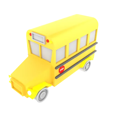 Autobús escolar  3D Icon