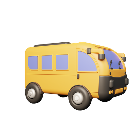 Autobús escolar  3D Illustration