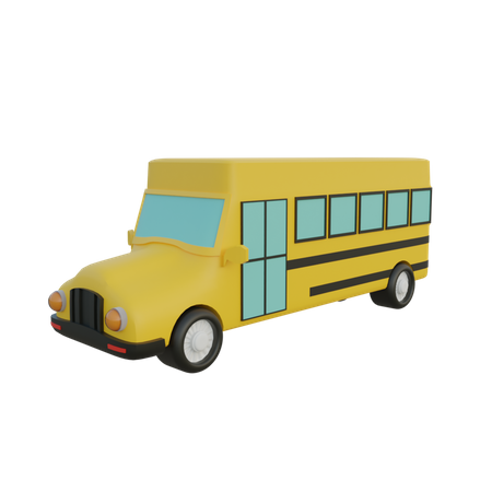 Autobús escolar  3D Illustration