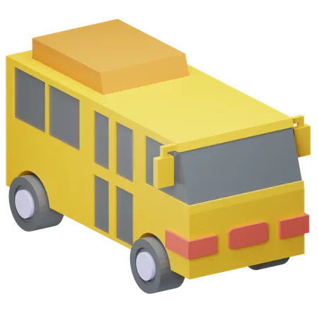 Autobús escolar  3D Icon