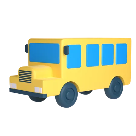 Autobús escolar  3D Icon