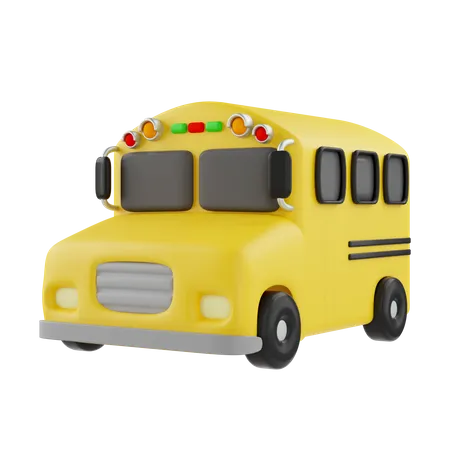 Autobús escolar  3D Icon