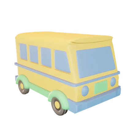 Autobús escolar  3D Icon