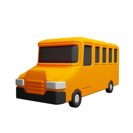 Autobús escolar  3D Icon