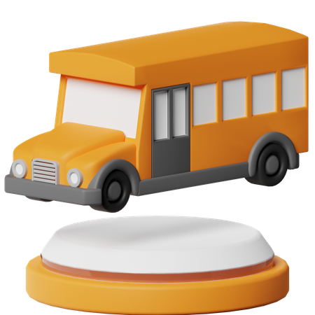 Autobús escolar  3D Icon