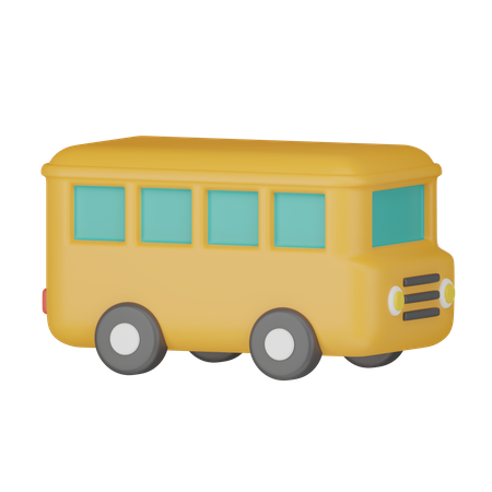 Bus scolaire  3D Icon