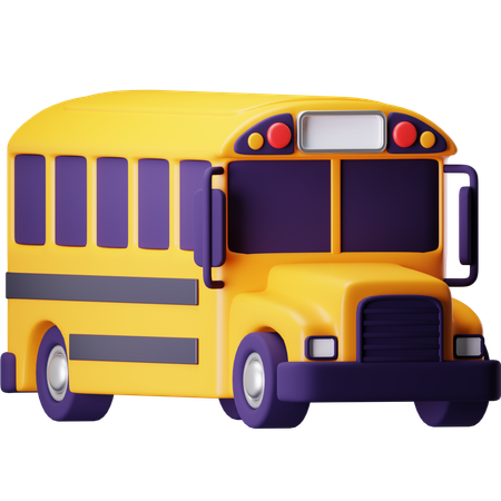 Bus scolaire  3D Icon