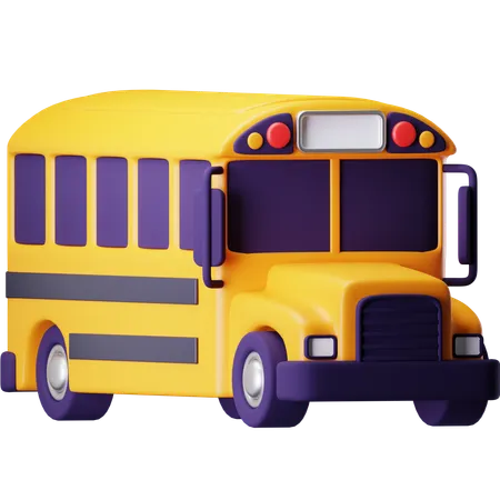 Bus scolaire  3D Icon