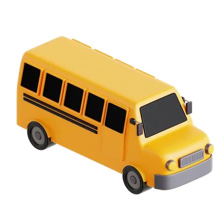 Bus scolaire  3D Icon