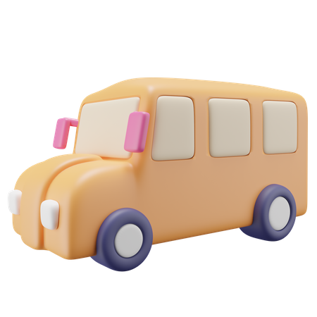 Bus scolaire  3D Icon