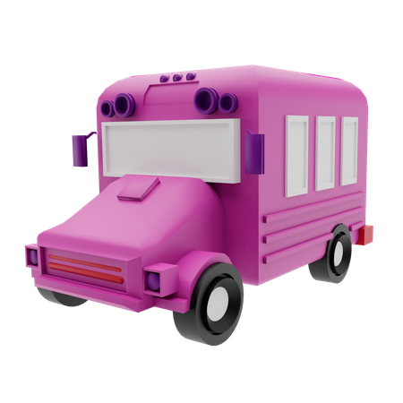 Bus scolaire  3D Illustration