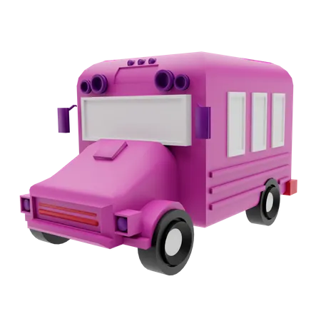 Bus scolaire  3D Illustration