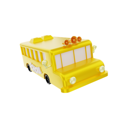 Bus scolaire  3D Illustration