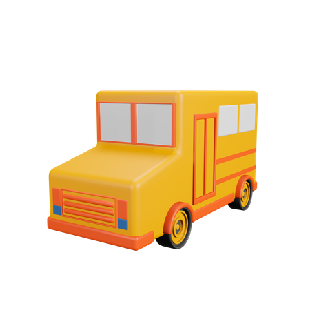 Bus scolaire  3D Illustration