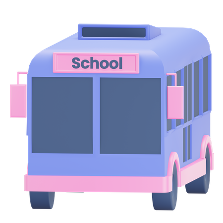 Bus scolaire  3D Illustration