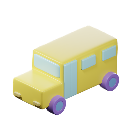 Bus scolaire  3D Icon