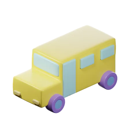 Bus scolaire  3D Icon