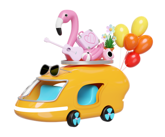 Autobus turistico  3D Icon