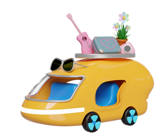 Autobus turistico  3D Icon
