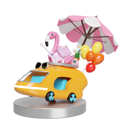 Autobus turistico  3D Icon
