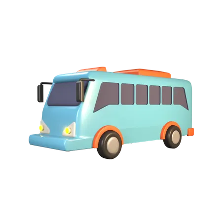 Autobús turístico  3D Icon