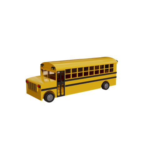 Autobús universitario  3D Icon