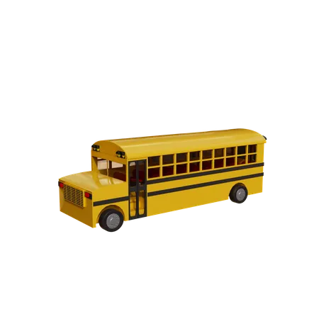 Autobús universitario  3D Icon