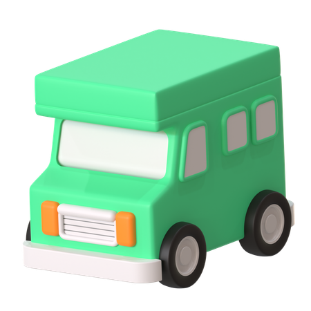 Autocaravana  3D Icon