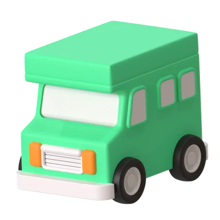 Autocaravana  3D Icon