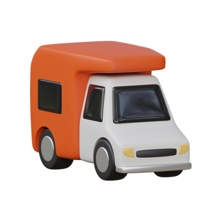 Van de campista  3D Icon