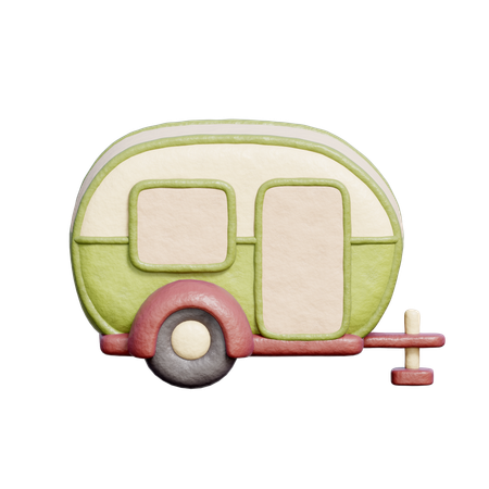 Autocaravana  3D Icon