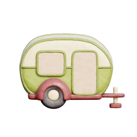 Autocaravana  3D Icon