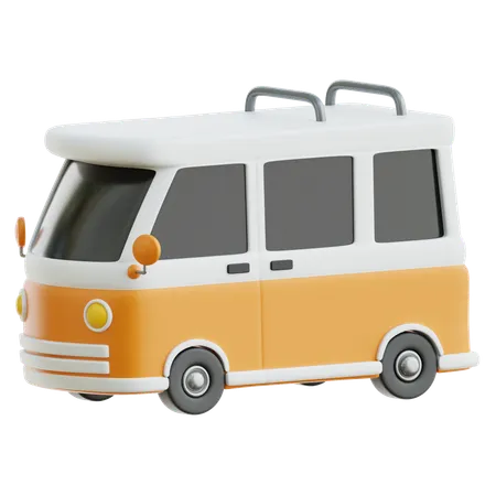 Autocaravana  3D Icon