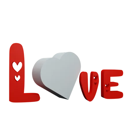 Autocollant d'amour  3D Sticker