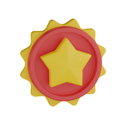 Autocollant étoile  3D Icon